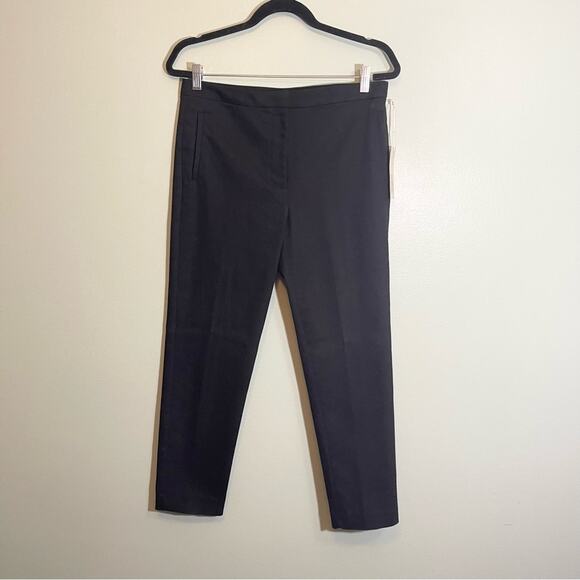Worthington Womens Stretch Mid Rise Slim Leg Trouser Pants Black Size 8 NWT - Picture 1 of 14